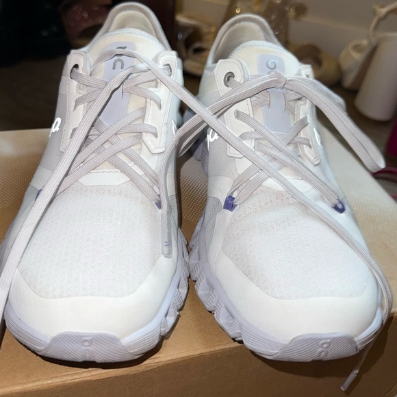 On Running Women's Sneakers - White and Blue - Picture 2 of 13